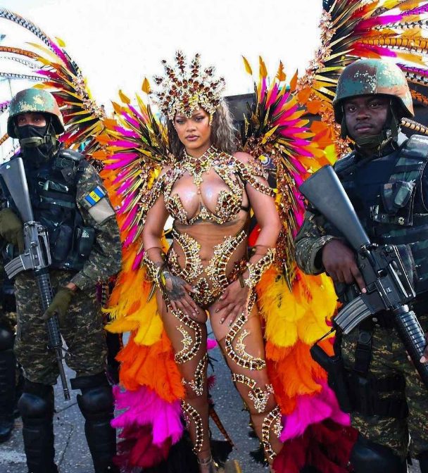 Ayra Starr spotted with Rihanna at Barbados' crop over festival