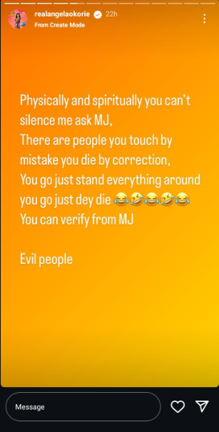 Mercy Johnson responds to criticism from Angela Okorie