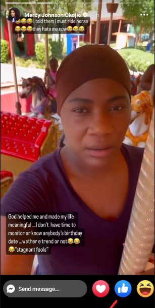 Mercy Johnson responds to criticism from Angela Okorie