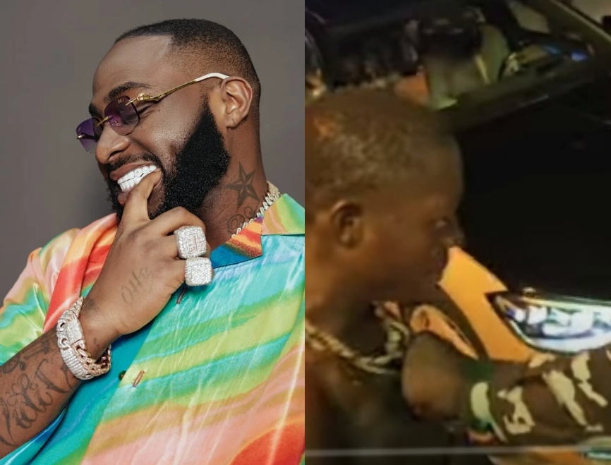 VIDEO of DJ Chicken pushed away from Davido's car goes viral VIDEO of DJ Chicken pushed away from Davido's car goes viral