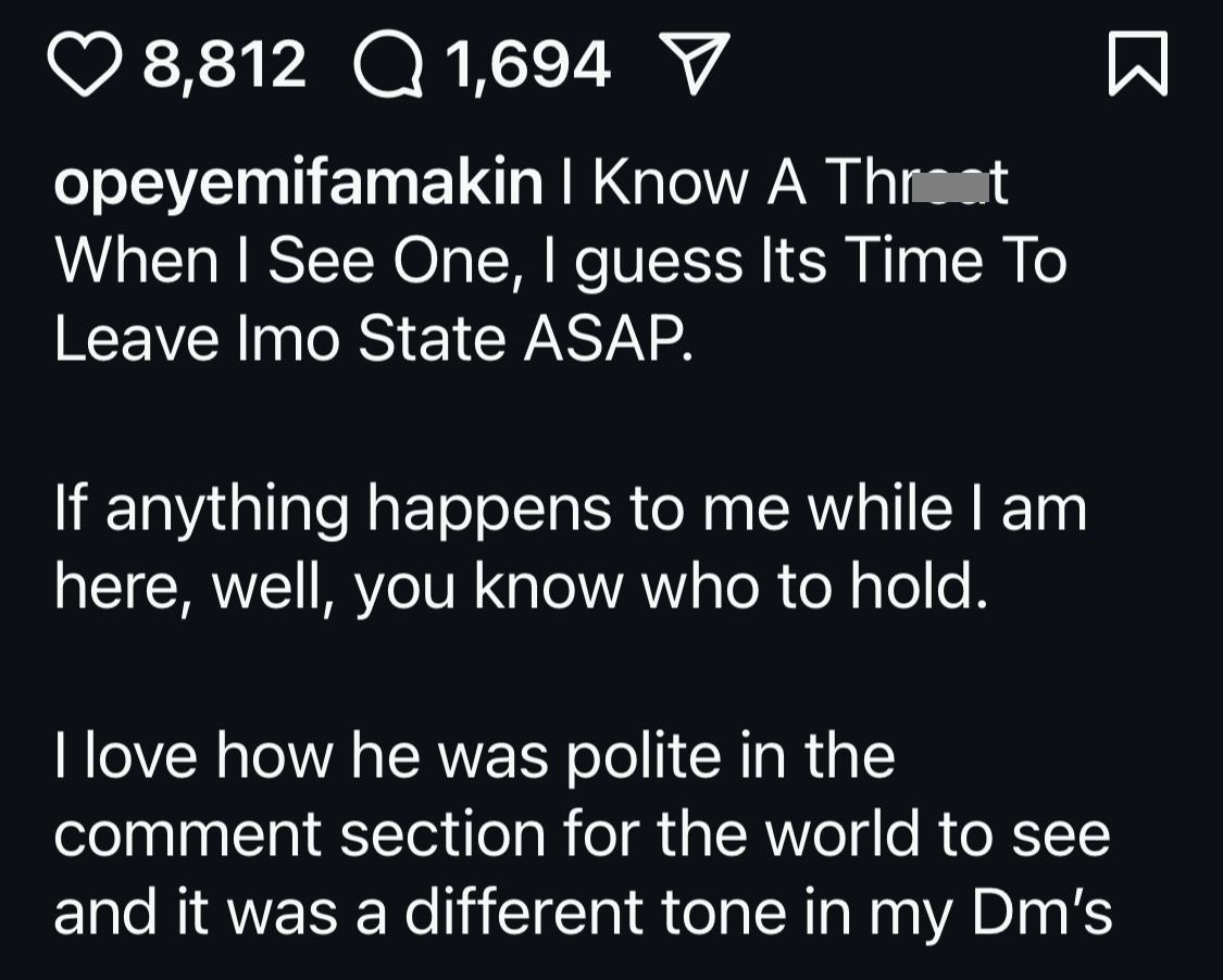 Food Critic shares threat from Cubana Chiefpriest after review on his Restaurant