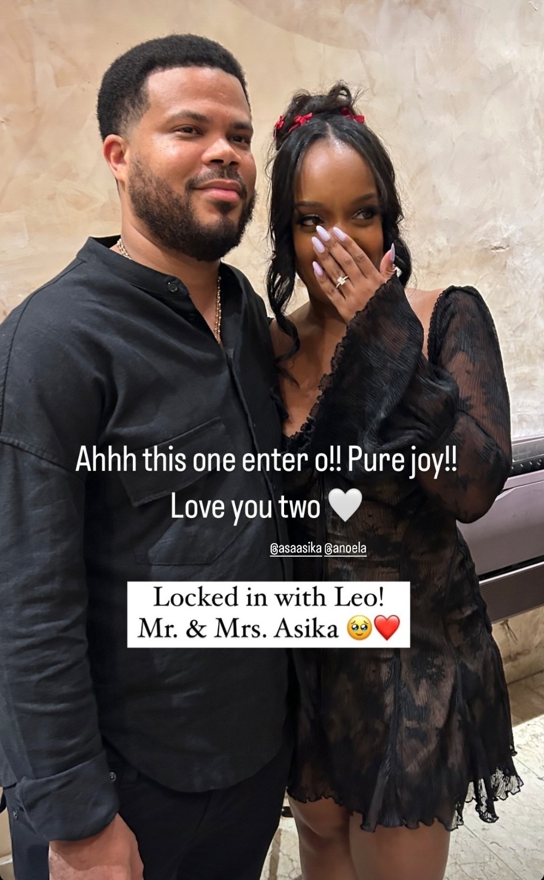 Davido's manager, Asa Asika, proposes to longtime girlfriend