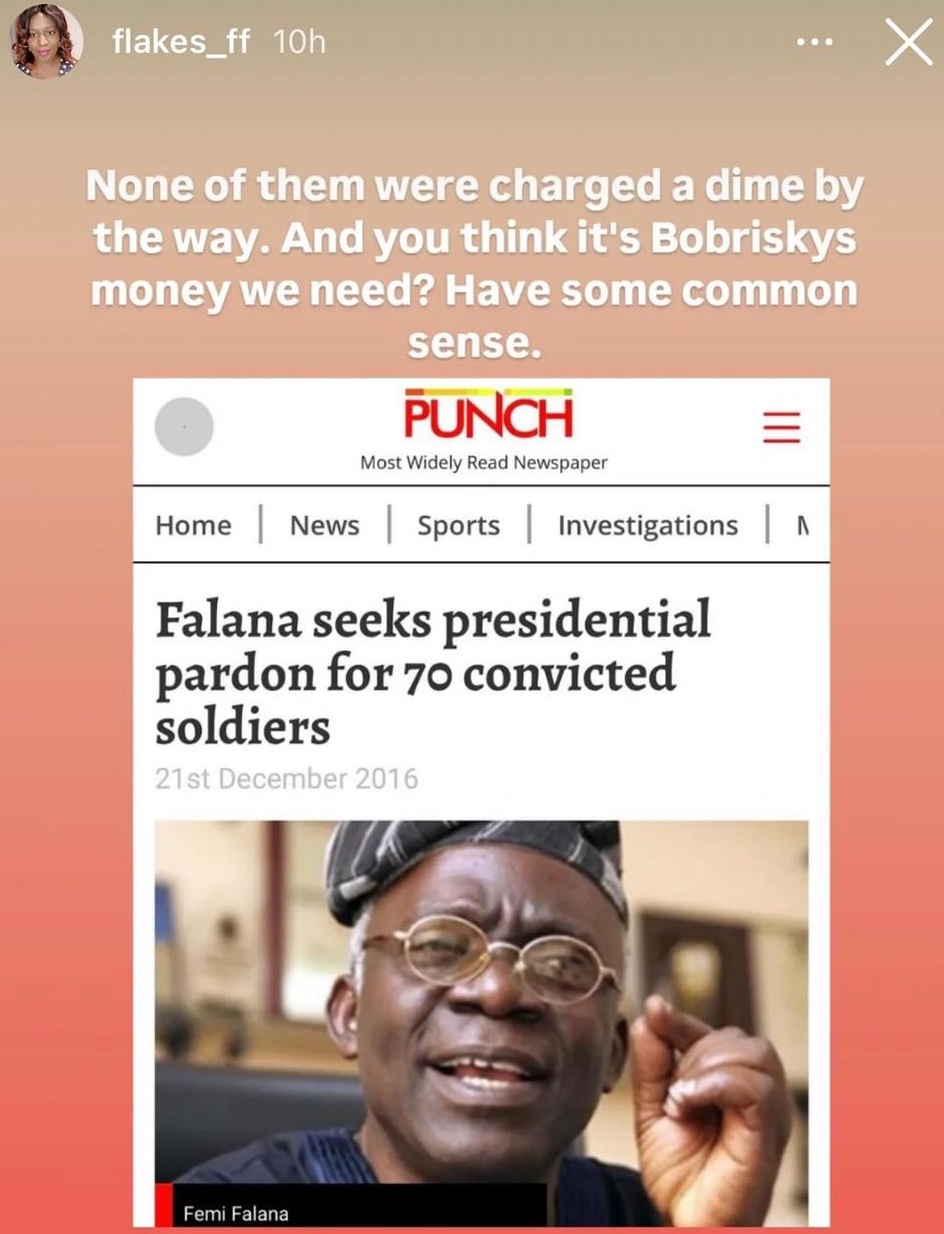 Falz sister, Kemi Falana defends family against VeryDarkMan's allegations