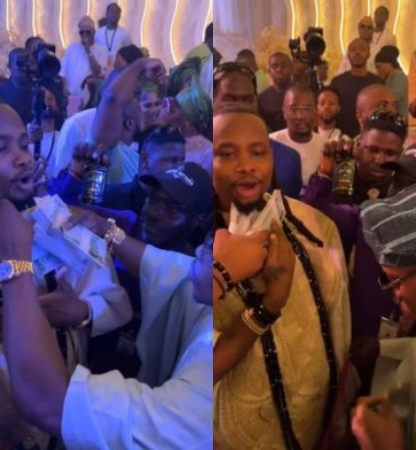 Fekomi allegedly sprays over N150 million at Yhemolee's wedding 