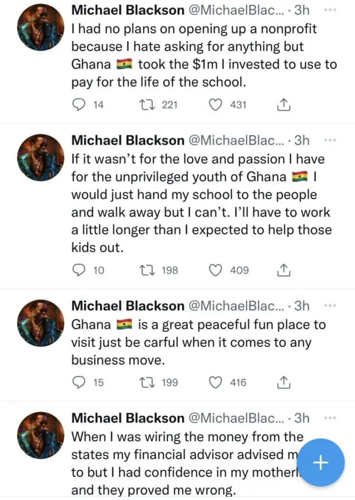 Ghana has set me back financially – Michael Blackson