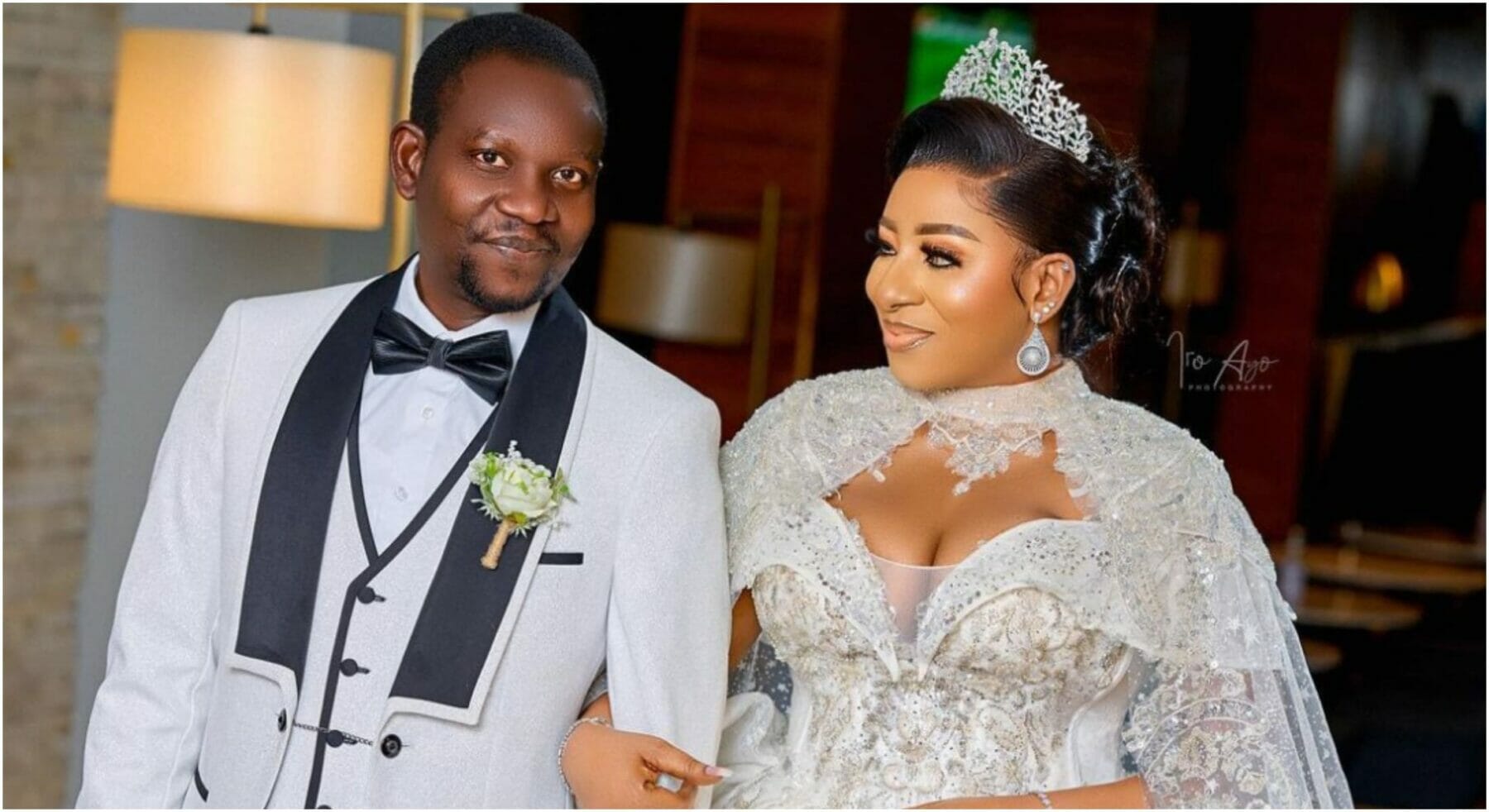 Mide Martins prays for her husband, Afee Owo Mide Martins prays for her husband, Afee Owo
