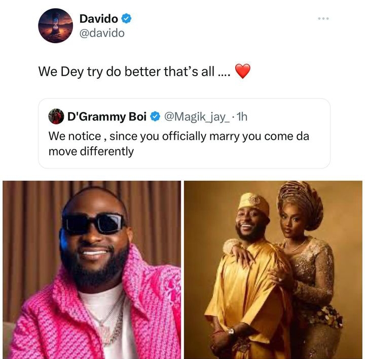Davido reveals reason for his recent change in behaviour 