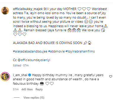 Seyi Edun sweetly celebrates Toyin Abraham on her birthday