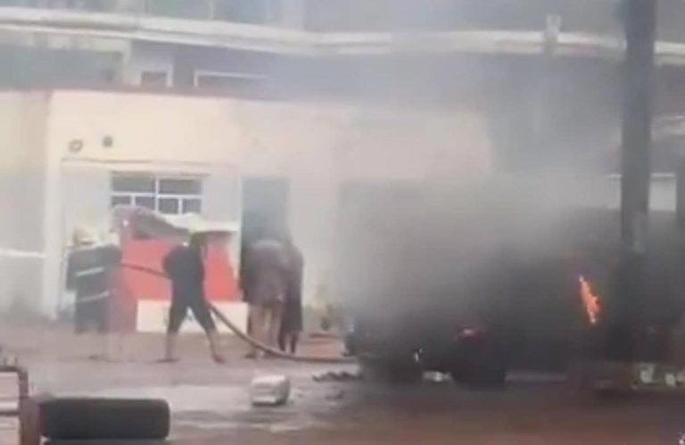 Fire engulfs Enugu Governor's filling station