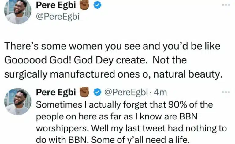 Pere denies linking his post to Mercy Eke 