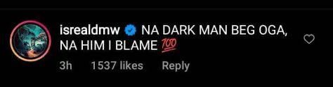 Israel DMW criticizes VeryDarkMan for involvement in Dammy Krane's apology to Davido