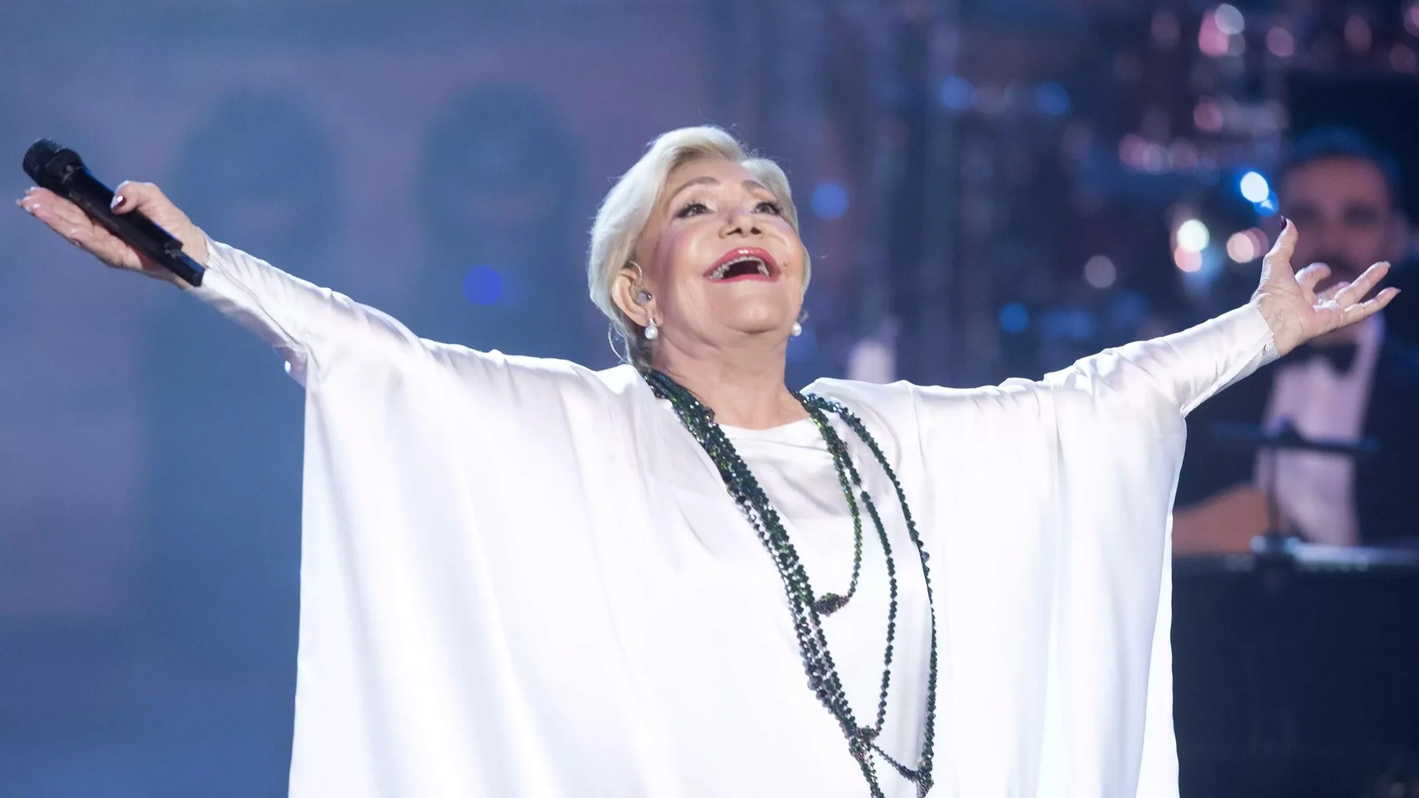 Greek singer Marinella hospitalized after On-Stage collapse
