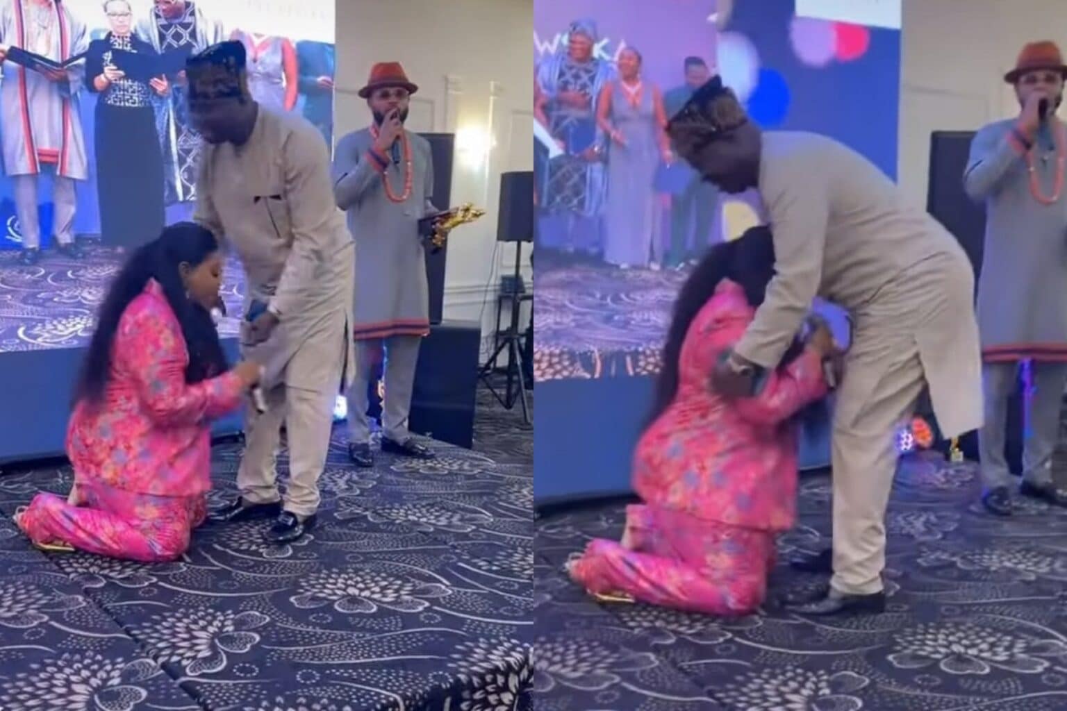 Nkechi Blessing apologizes to Mr. Latin and TAMPAN on stage 