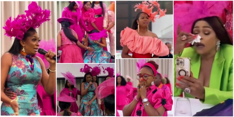 May Edochie's emotional speech in Doha, moves many to tears