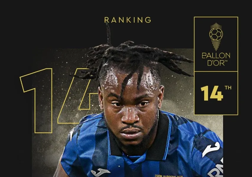 Ademola Lookman ranks 14th in Ballon d’Or Ademola Lookman ranks 14th in Ballon d’Or