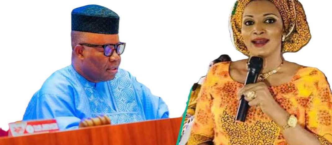 Akpabio cautions senator for praising Bianca Ojukwu’s beauty during screening Akpabio cautions senator for praising Bianca Ojukwu’s beauty during screening