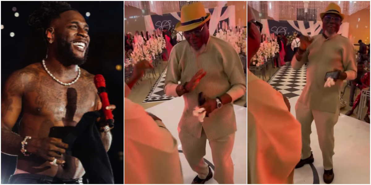 Video of Burna Boy's Father dancing to son’s song EMERGE 