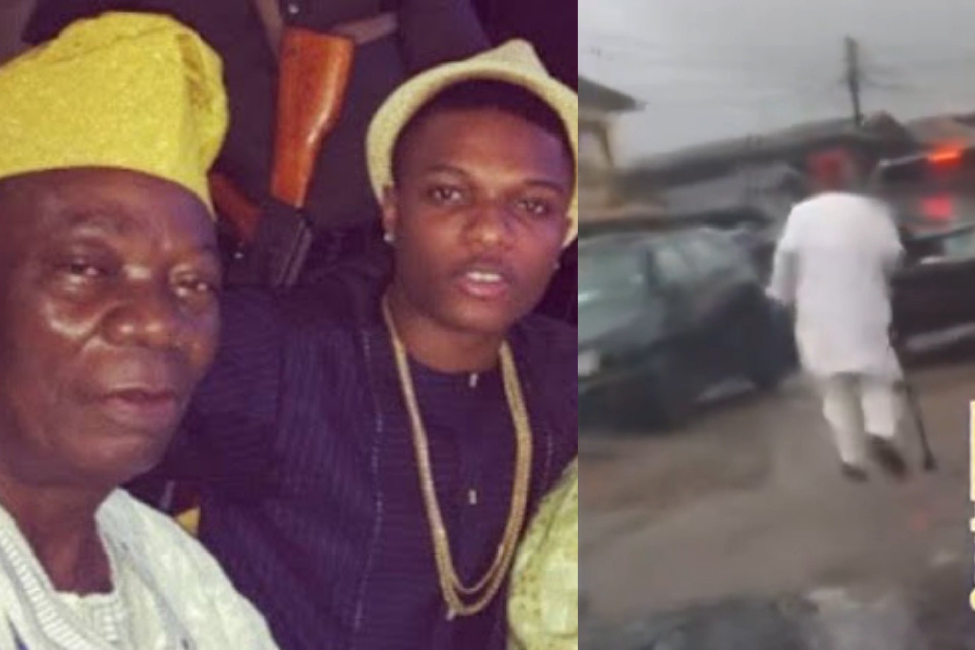 Wizkid defends father from internet troll Wizkid defends father from internet troll