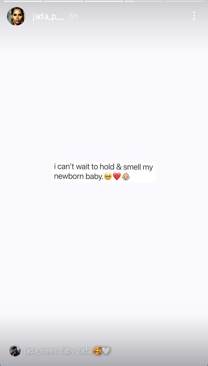 Jada P anticipates 3rd child with Wizkid 
