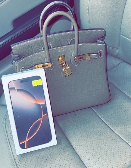 Nkechi Blessing shows off her iPhone collection 