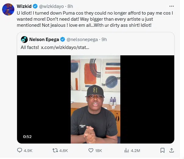 Wizkid reveals why Puma chose Davido over him