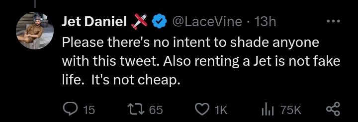 No Nigerian artist owns a private jet - Aviator 