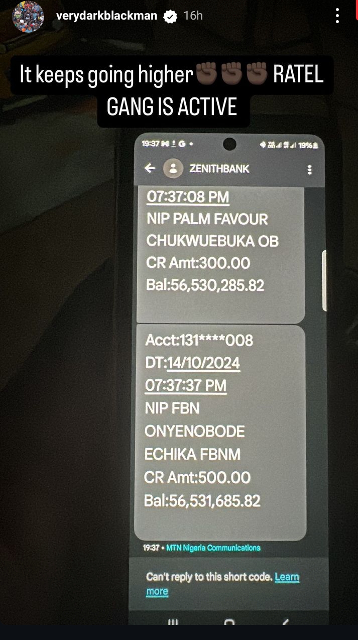 Update: VeryDarkMan receives N62m in NGO donation