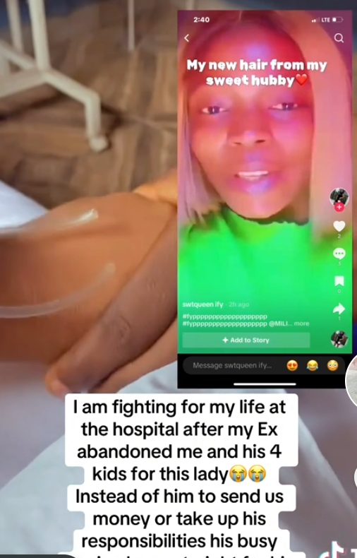 Woman HOSPITALIZED after boyfriend abandons her and FOUR kids for new wife