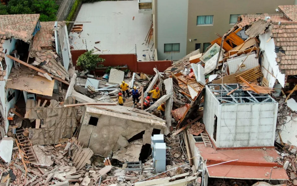 TEN-storey hotel collapse in Argentina