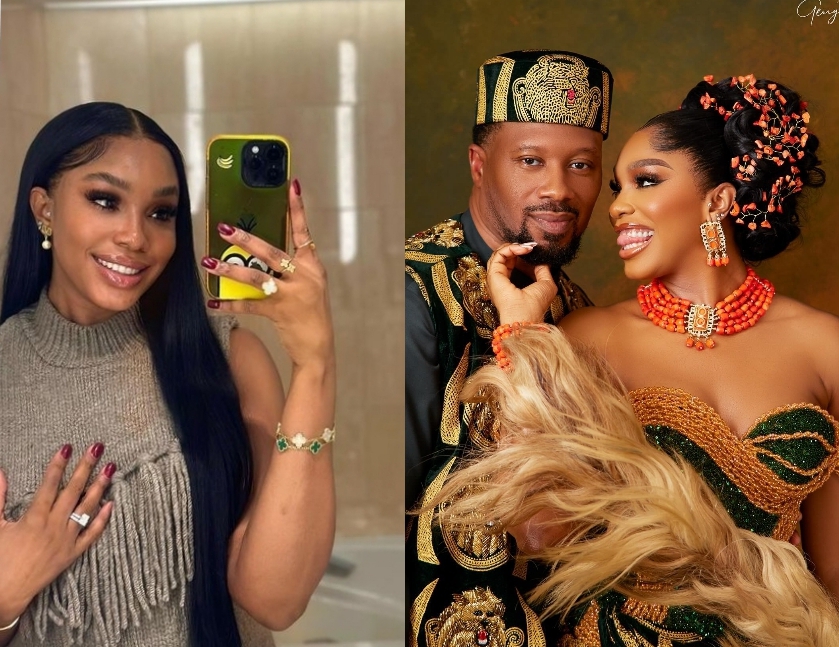 Sharon Ooja proudly shows off wedding ring while on vacation with hubby Sharon Ooja proudly shows off wedding ring while on vacation with hubby
