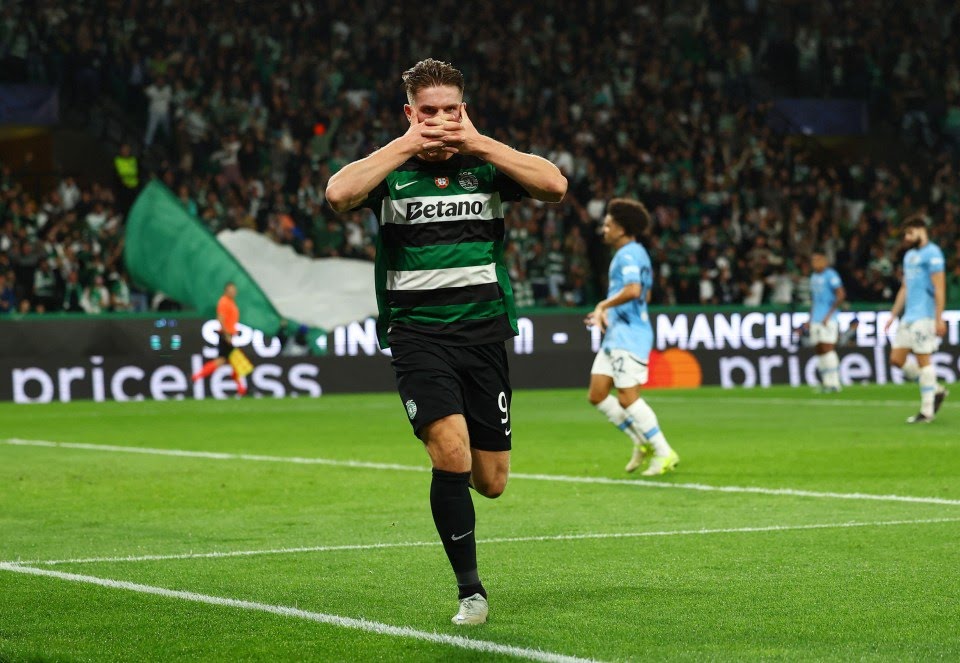 Sporting Lisbon 4 V 1 Manchester City: Viktor Gyokeres' Hat-trick Stun ...