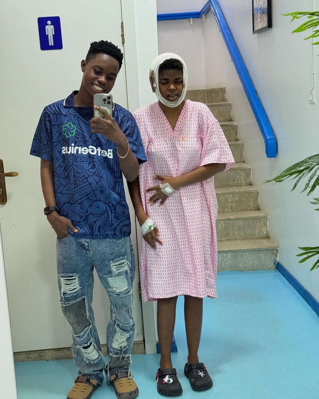 Peller celebrates partner Jadrolita’s successful Jawline surgery