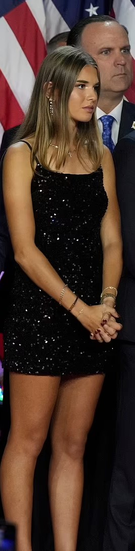 Trump's granddaughter STUNS in dazzling dress during his post election victory speech 