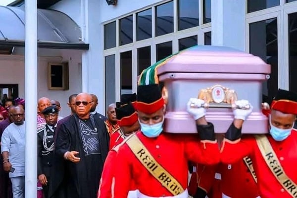Photos: Late Akwa Ibom first lady laid to rest today