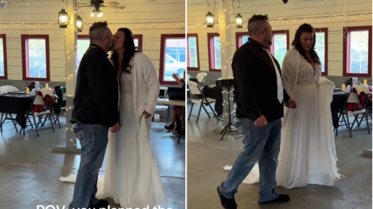 Bride makes grand entrance only to find no one turned up to her wedding