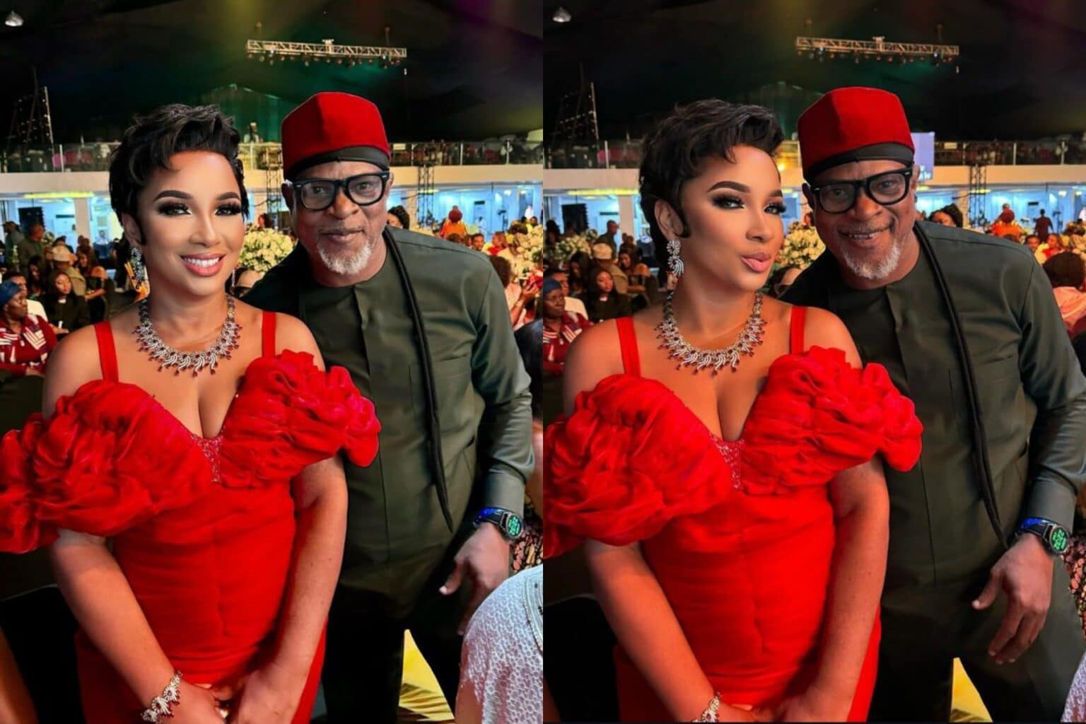 Ibinabo Fiberesima poses with ex, Fred Amata Ibinabo Fiberesima poses with ex, Fred Amata