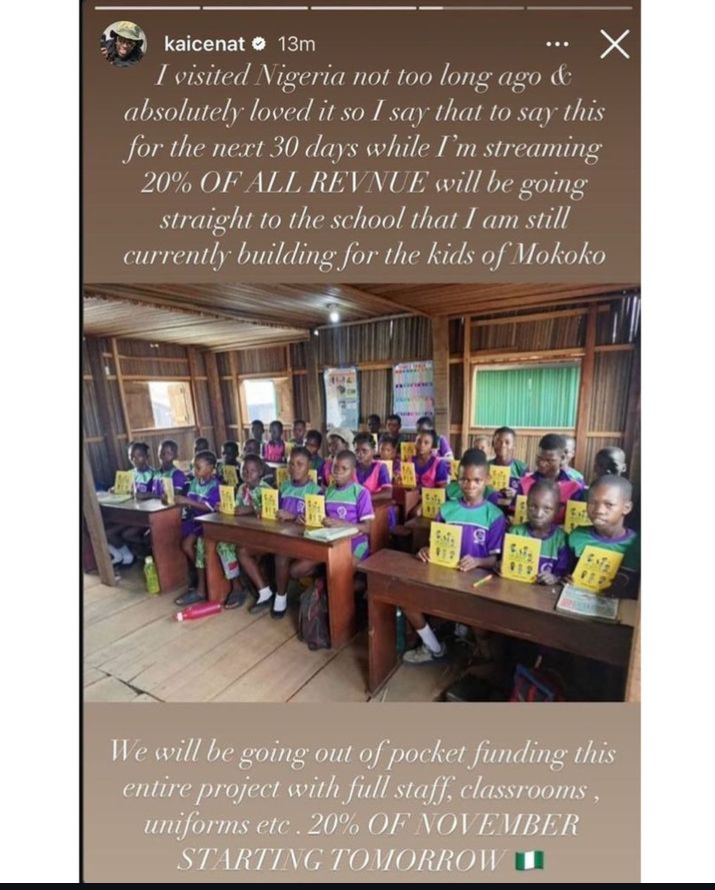 Kai Cenat’s "Mafiathon 2" to fund school in Nigeria