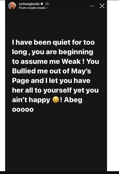 Uche Ogbodo calls May Edochie's fans a "Witch Coven"