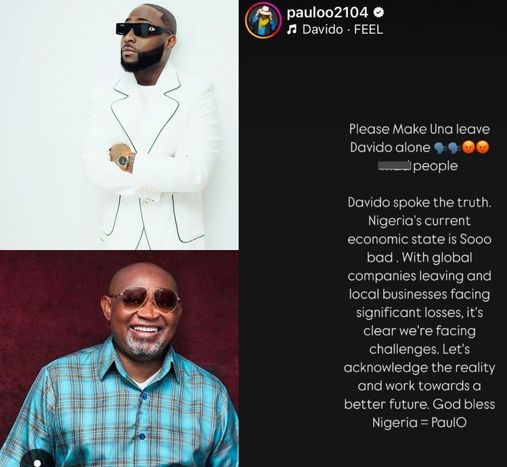 Paulo Okoye defends Davido amidst backlash for ridiculing Africa