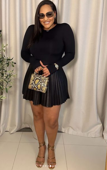 Tania Omotayo shows off postpartum bod 