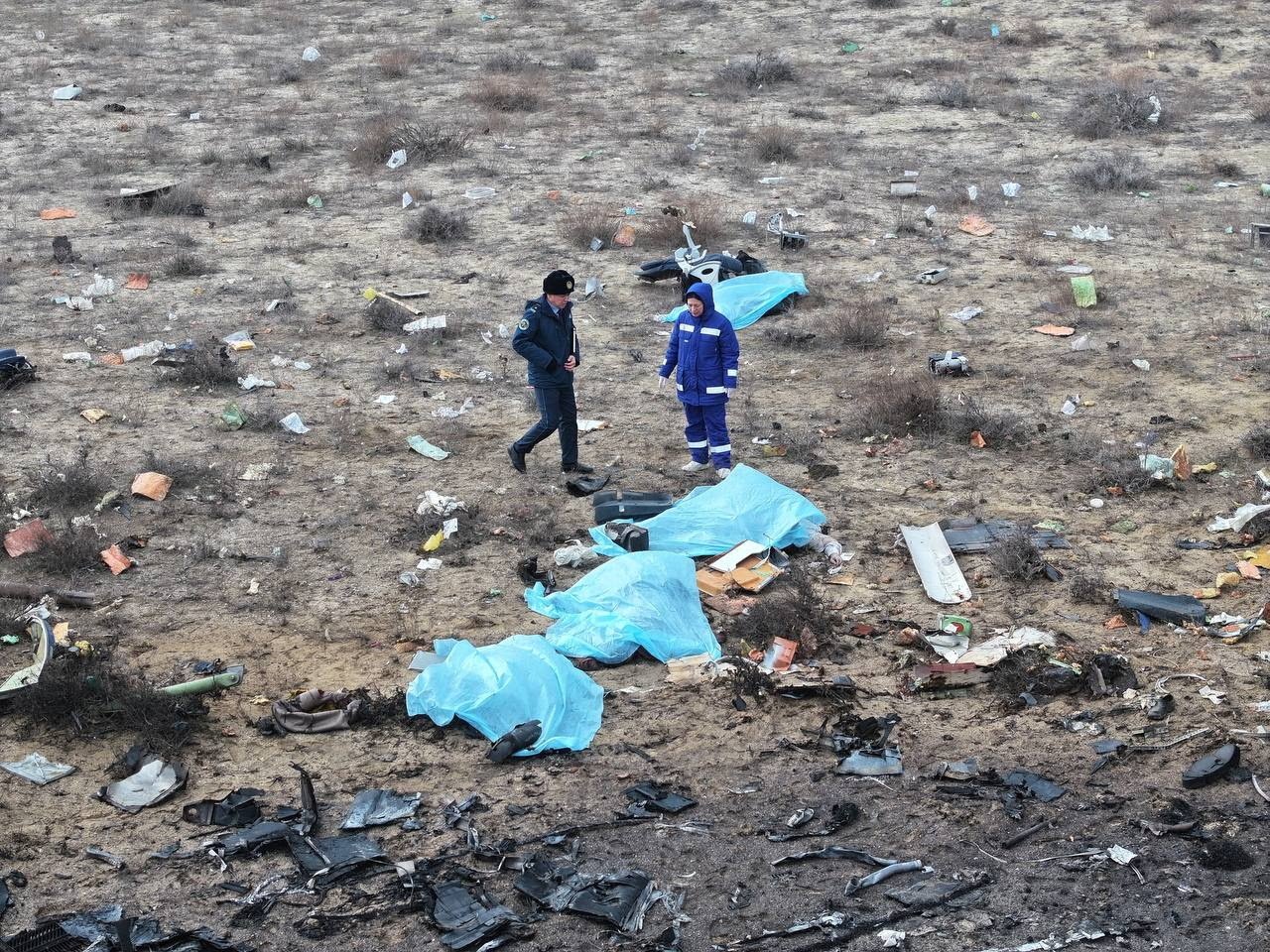 Azerbaijan Airlines Plane crash near Aktau kills at least 38