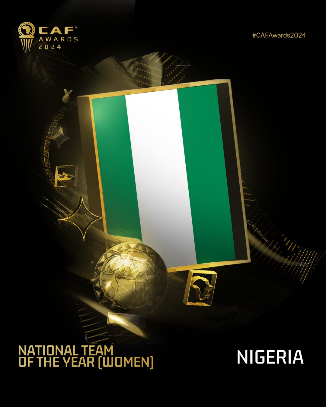 Super Falcons crowned National Team of the Year at CAF Awards 2024
