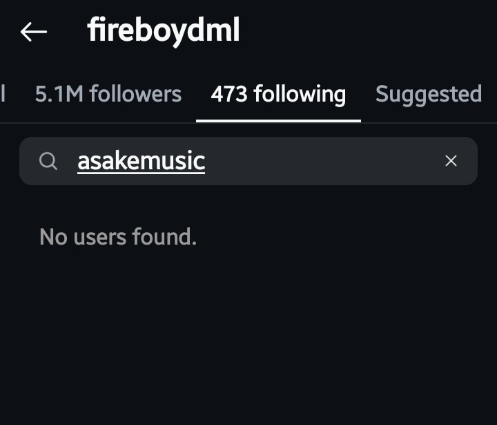 Fireboy DML unfollows Asake amidst label's drama