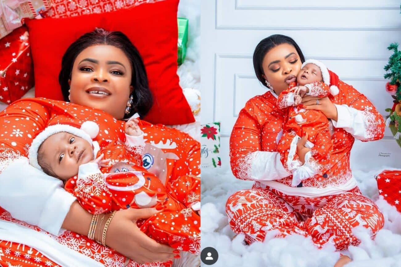 Dayo Amusa Celebrates Milestone First Christmas with Newborn Son