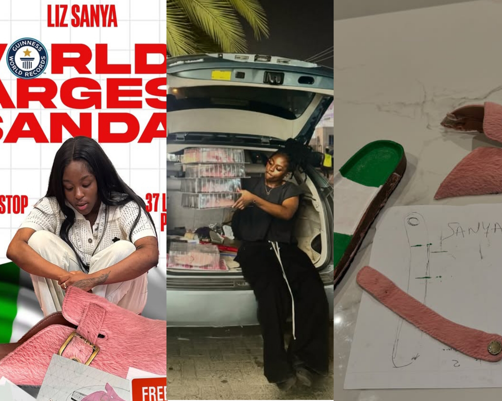 Nigerian lady set to break Guinness World Record for largest sandal Nigerian lady set to attempt Guinness World Record for largest sandal