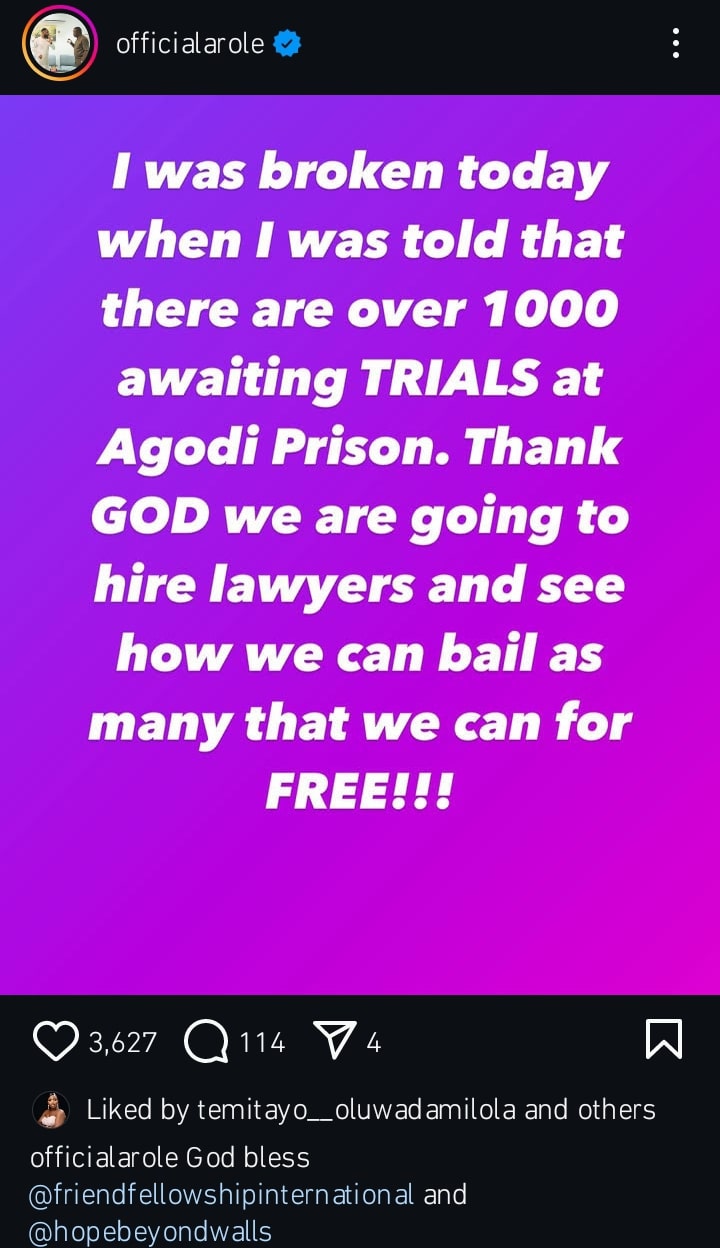 Woli Arole launches initiative to free hundreds of prisoners awaiting trial