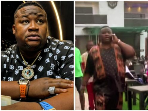 Chief Priest's weight stirs health concerns in a video with Davido