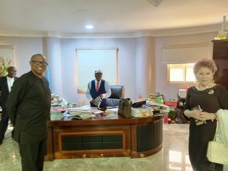 Peter Obi visits Afe Babalola And Dele Farotimi over defamation case