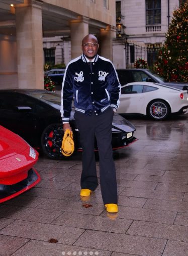 Pastor Tobi Adegboyega and his matching yellow bag
