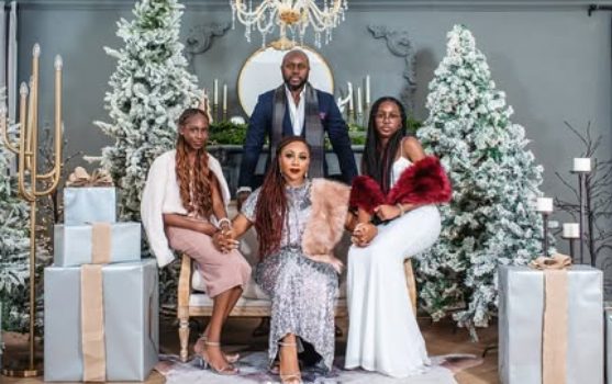 Rare photos of Dakore Egbuson-Akande & family